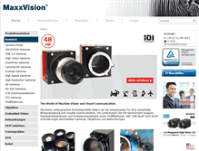 Tablet Screenshot of maxxvision.com